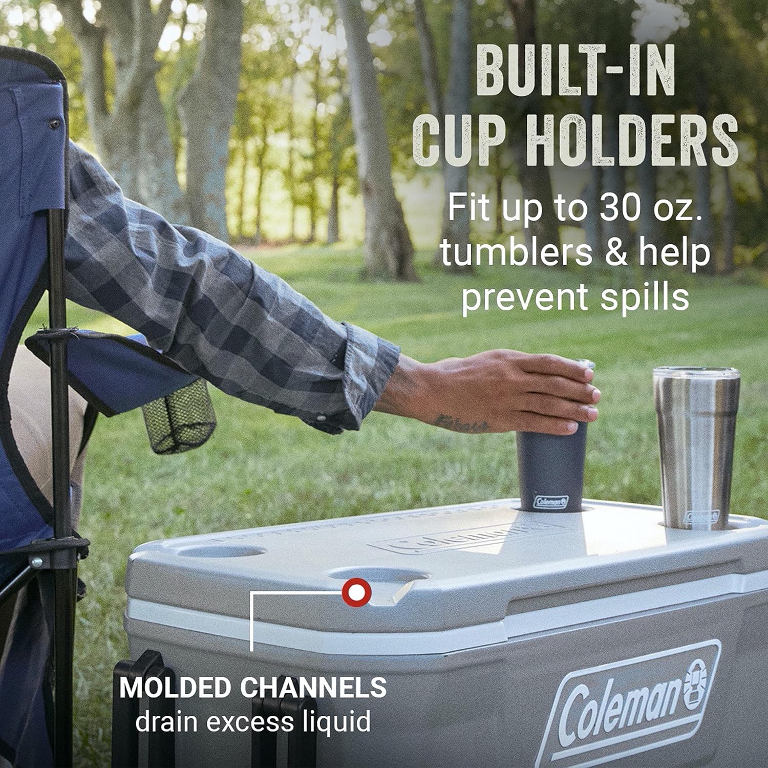 Coleman Classic Series Insulated Portable Wheeled Cooler, Leak-Resistant Outdoor Hard Cooler Keeps Ice up to 5 Days, 100-Quart wourant