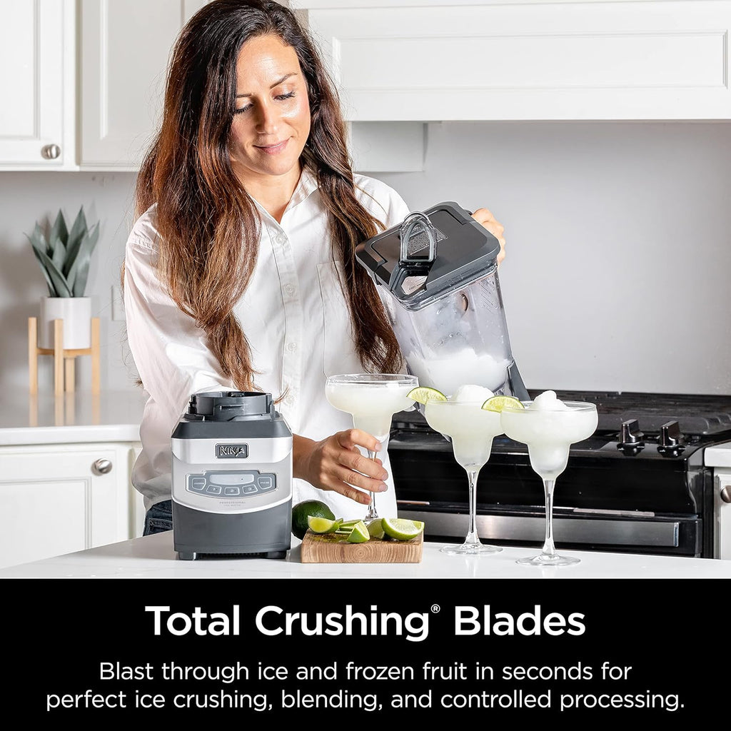 Ninja BL660 Professional Compact Smoothie and Food Processor Blender, 1100W, 3 Functions - Perfect for Frozen Drinks, Smoothies, Sauces, and More wourant