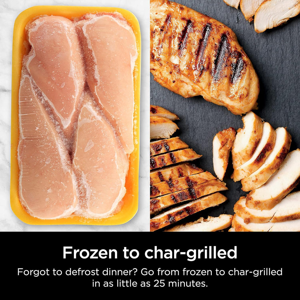 Ninja Foodi Smart XL 6-in-1 Indoor Grill with Air Fry, Bake, Roast, Broil, and Dehydrate, Smart Thermometer wourant