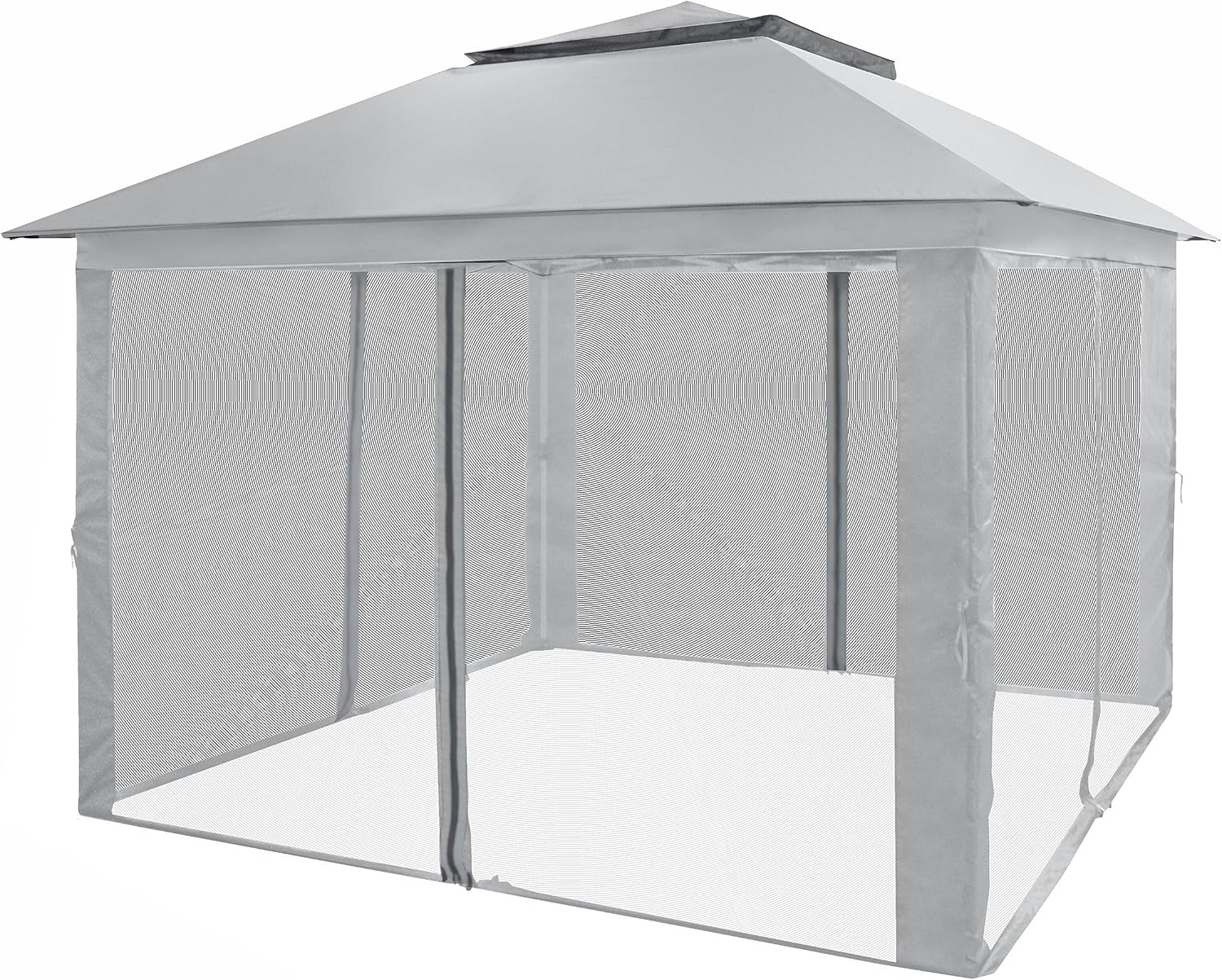 CROWN SHADES 13x13 Pop Up Gazebo, Canopy Tent, Gazebos on Clearance - Outdoor Gazebo for Backyard & Patio Furniture - Carpa Pop Up Tent with Wheeled STO-N-Go Cover Bag (White) wourant