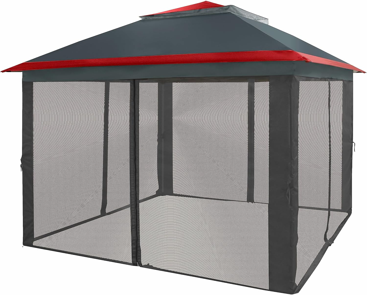 CROWN SHADES 13x13 Pop Up Gazebo, Canopy Tent, Gazebos on Clearance - Outdoor Gazebo for Backyard & Patio Furniture - Carpa Pop Up Tent with Wheeled STO-N-Go Cover Bag (White) wourant