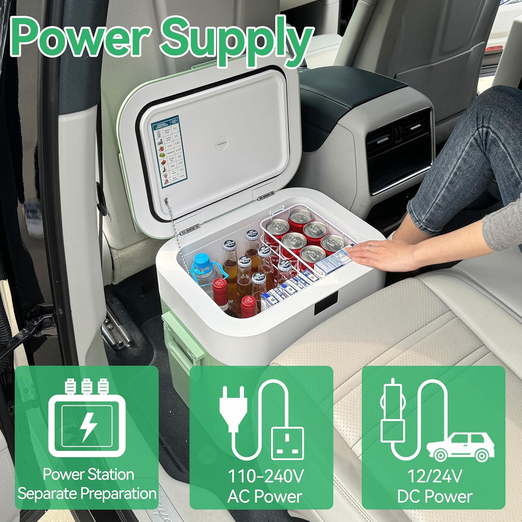 Car Fridge Portable 12 Volt Refrigerator 23 Quart (22 Liter) Freezer Compressor Cooler 12V/24V DC wourant