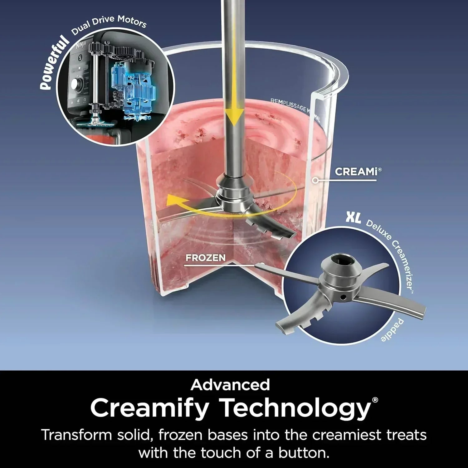 Ninja NC301 CREAMi Ice Cream Maker for Gelato Mix-ins Milkshakes Sorbet Smoothie Bowls More wourant