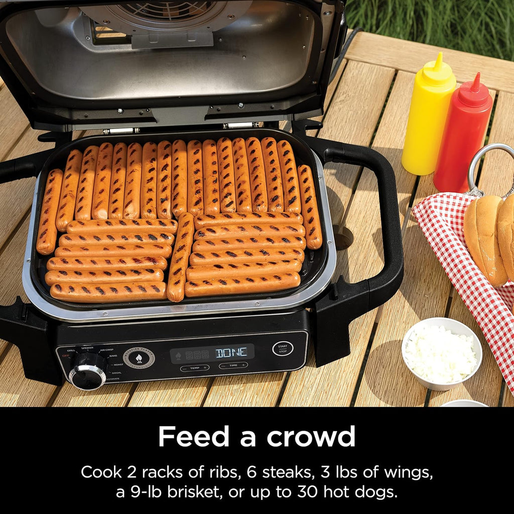 OG751 Woodfire Pro Outdoor Grill Built-In Thermometer 7-in-1 Master Grill BBQ Smoker wourant