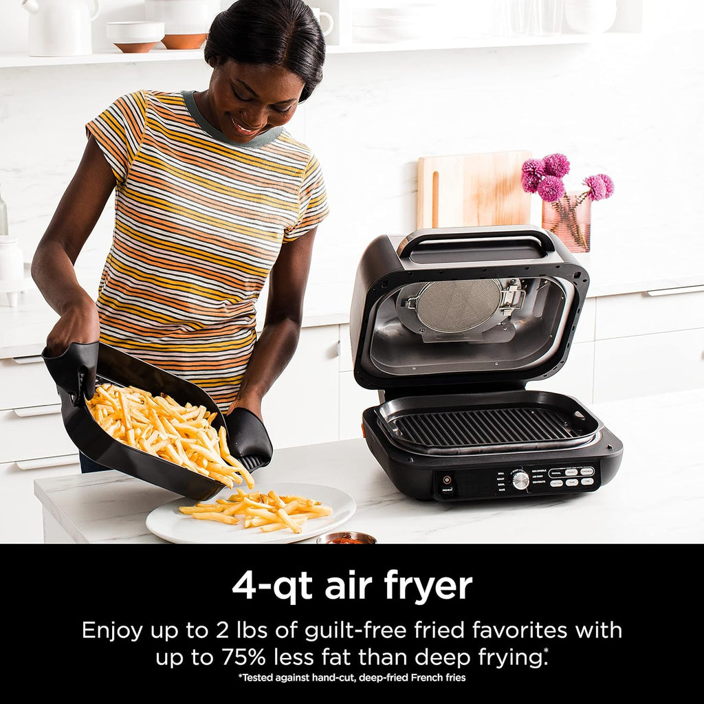 Ninja Foodi Smart XL 6-in-1 Indoor Grill with Air Fry, Bake, Roast, Broil, and Dehydrate, Smart Thermometer wourant