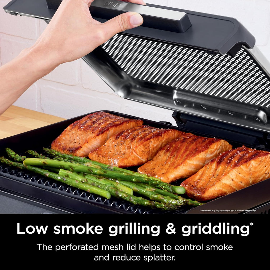 Griddle and Indoor Grill 14’ Electric Grill For Steak Burgers Salmon Veggies Pancake Griddle wourant