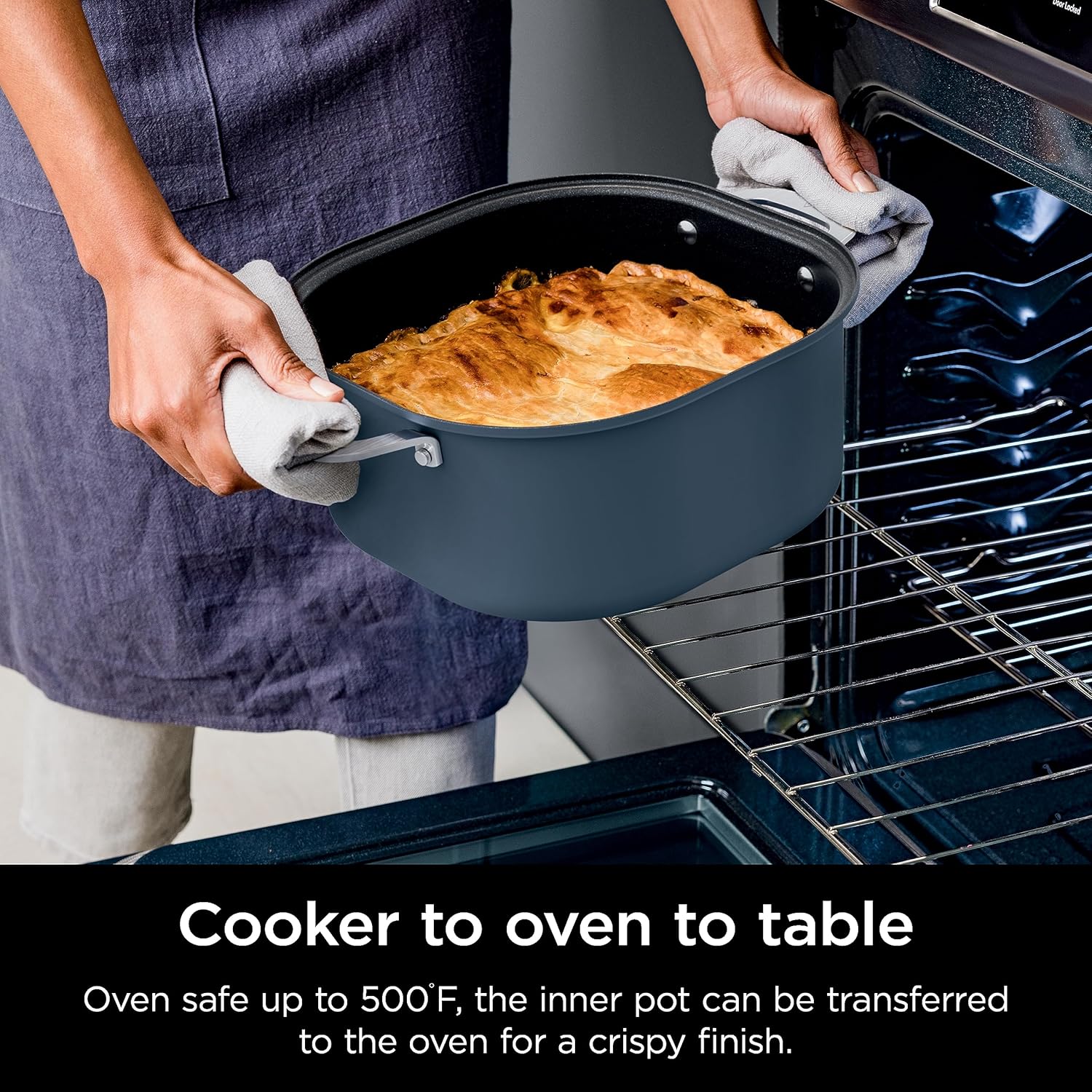 Ninja Slow Cookers 8.5-Quart Multi-Cooker with Dutch oven, steamer, glass lid with integrated spoon, nonstick and oven-safe pot wourant