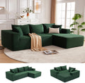 110 Cloud Sectional Couch, Boneless Sofa for Living Room Modular Sectional Sofa with Deep Seat wourant