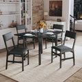 HUAHUU Dining Table Set for 4 Extendable Kitchen Table Cushion Chairs Rectangle Dining Table wourant