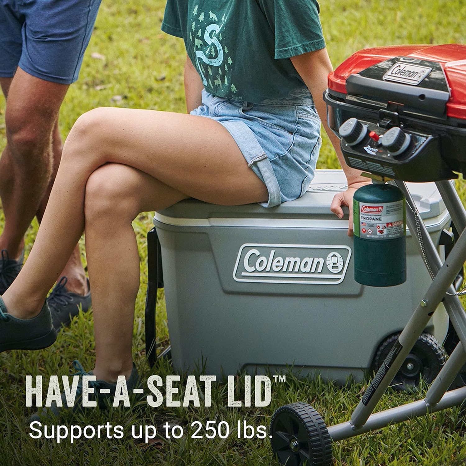 Coleman Insulated Portable Rolling Cooler with Wheels, Leak-Proof Outdoor Hard Cooler, Keeps Ice for Up to 5 Days, 100 Quart wourant