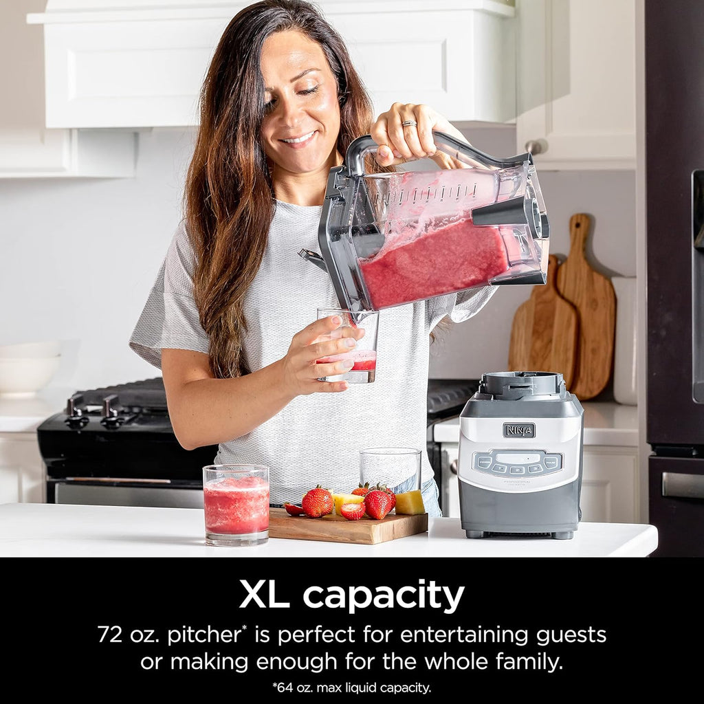 Ninja BL660 Professional Compact Smoothie and Food Processor Blender, 1100W, 3 Functions - Perfect for Frozen Drinks, Smoothies, Sauces, and More wourant