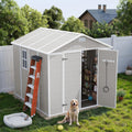 UDPATIO Storage Shed 8 x 10 ft. Resin Shed and Plastic Outdoor Storage wourant