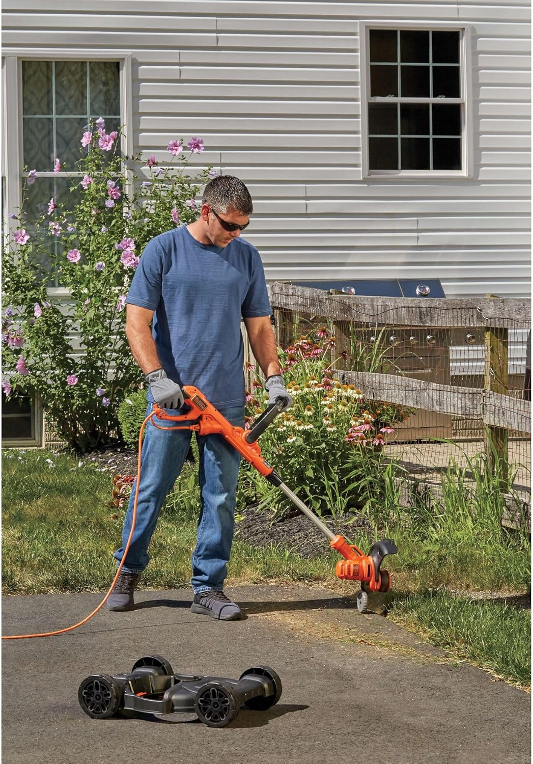 BLACK+DECKER 3-in-1 Corded Lawn Mower, String Trimmer & Edger, 12-Inch (BESTA512CM) wourant