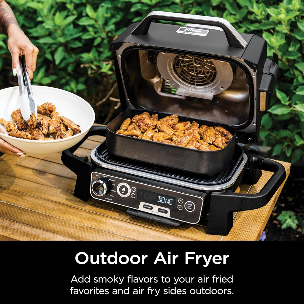 OG751 Woodfire Pro Outdoor Grill Built-In Thermometer 7-in-1 Master Grill BBQ Smoker wourant