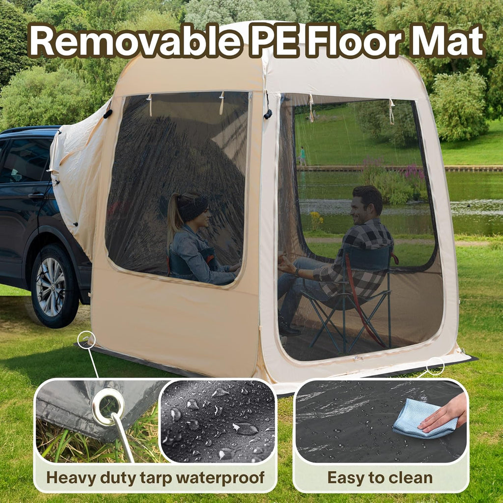 Screen gazebo, sleeps 6-10-15 people Igloo-style canopy tent with mosquito net on the sides Perfect for garden, patio, backyard wourant