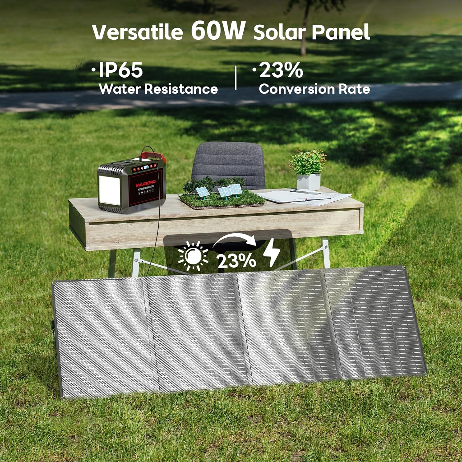 Portable Power Station 88Wh Camping Lithium Battery Solar Generator Fast Charging with AC Outlet 120W Peak Power Bank wourant