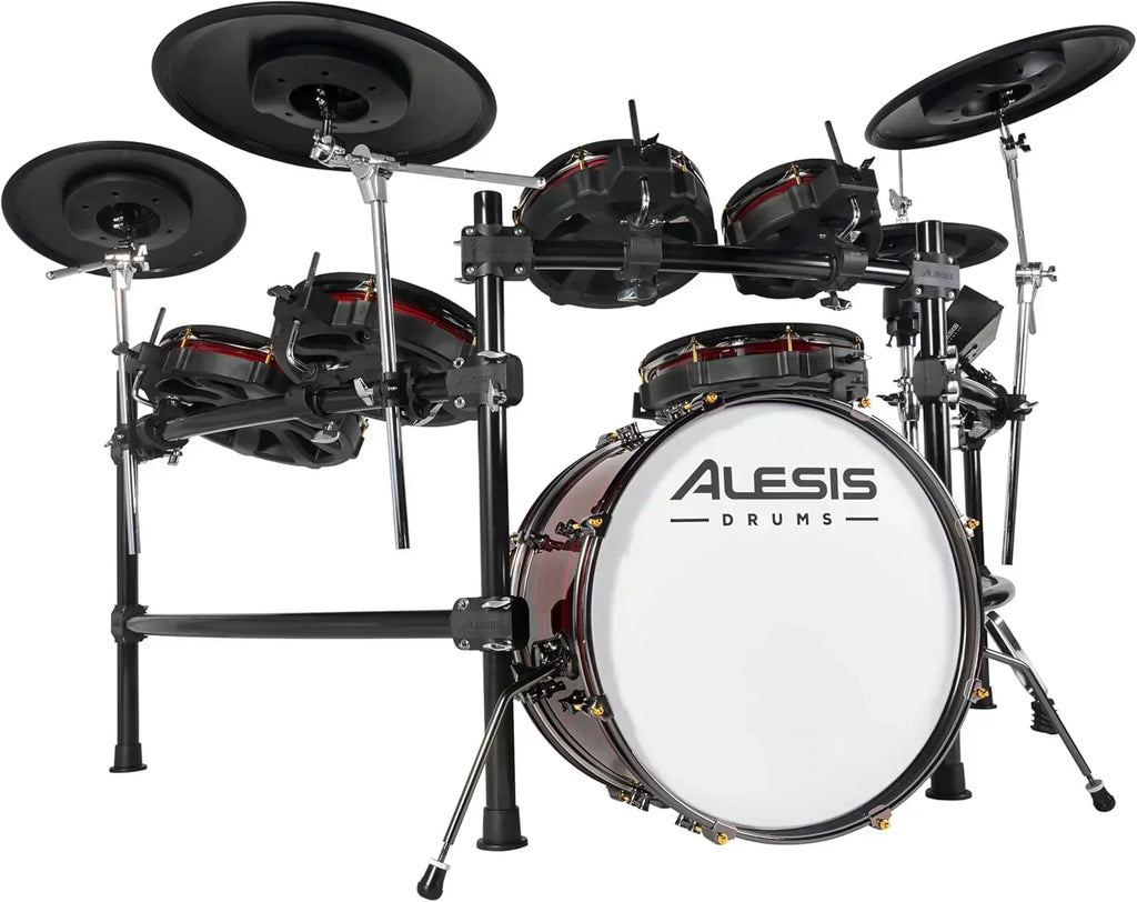 Alison Strata Prime Electronic Drum Set with Touch Screen Dual Area Grid Head wourant