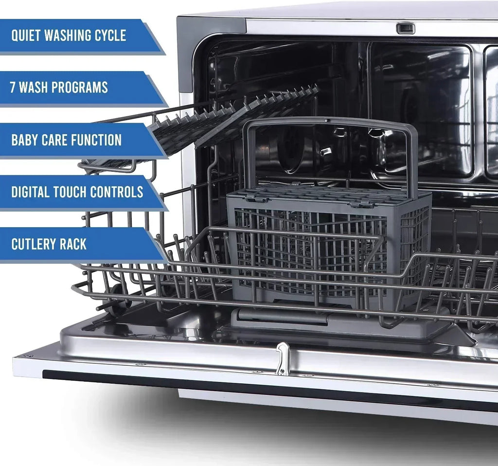 Farberware Compact 6-Station Dishwasher Portable Mini Countertop Dishwasher wourant