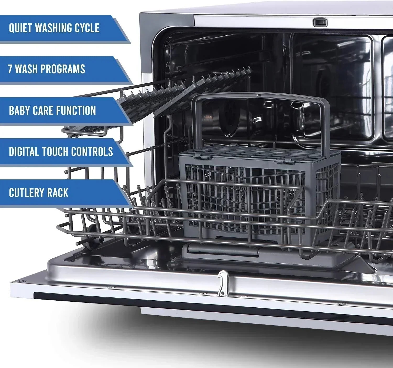 Farberware Compact 6-Station Dishwasher Portable Mini Countertop Dishwasher wourant