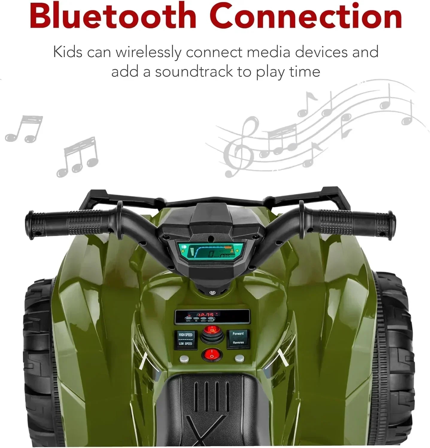 Best Choice Products 12V Kids Ride-On Electric ATV 4-Wheeler Quad Car Toy Bluetooth Audio wourant