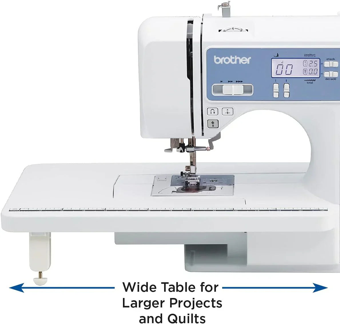 Brother Sewing and Quilting Machine Computerized 165 Built-in Stitches LCD Display Wide Table wourant