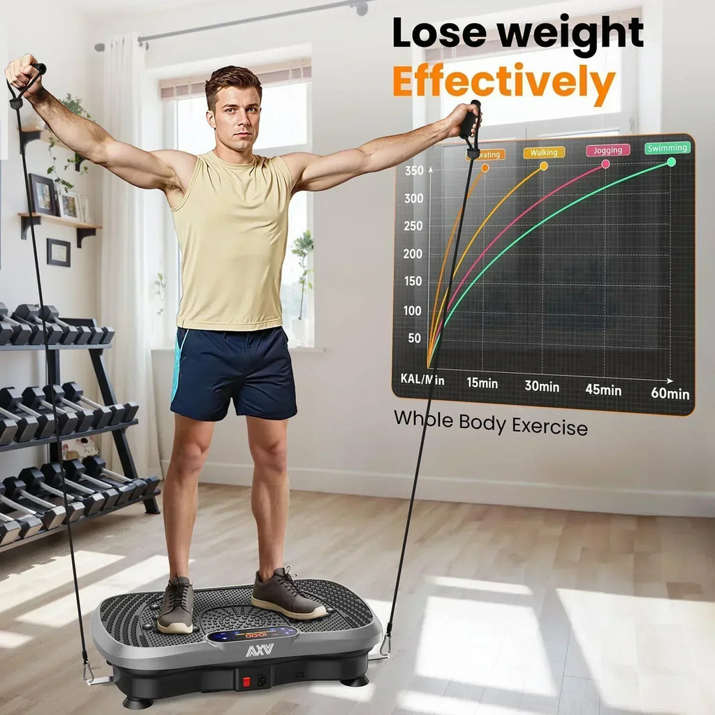 AXV Vibration Plate Fitness Platform Trainer Suitable for men and women to lose weight wourant