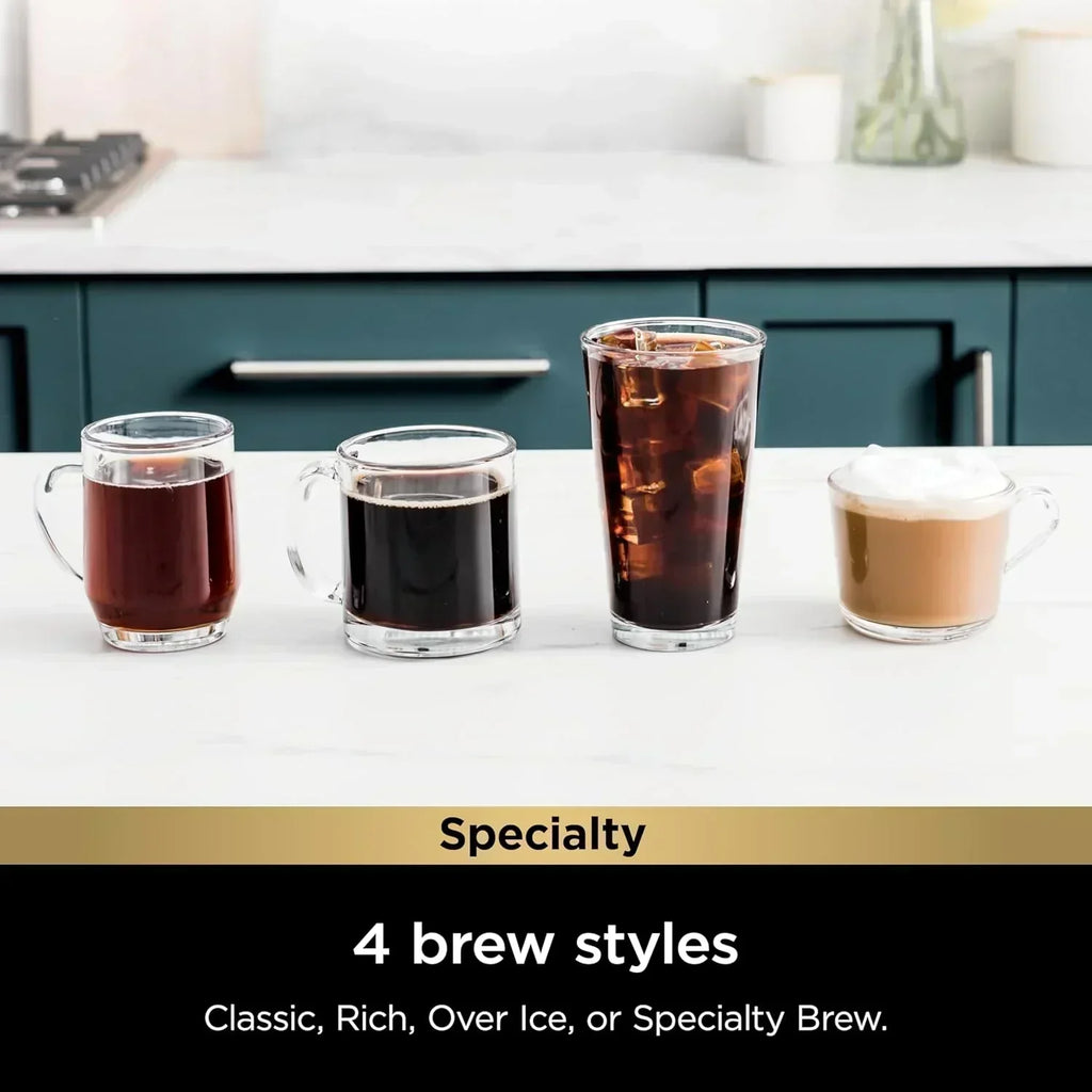 Ninja Coffee Maker Single Cup Brews with pods and grounds K-Cup compatible 4 brewing methods wourant