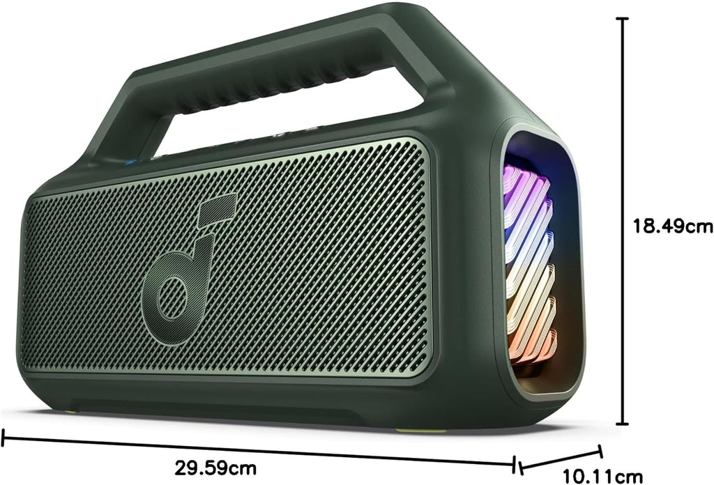 Outdoor Speaker 80W Subwoofer BassUp 2.0 24H Playtime IPX7 Waterproof Floatable RGB Lights wourant