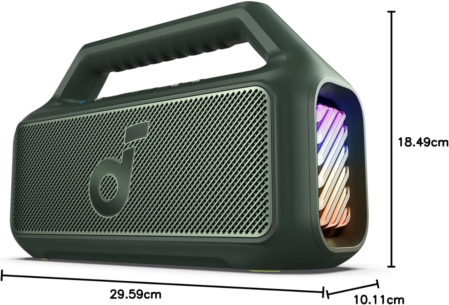 Outdoor Speaker 80W Subwoofer BassUp 2.0 24H Playtime IPX7 Waterproof Floatable RGB Lights wourant