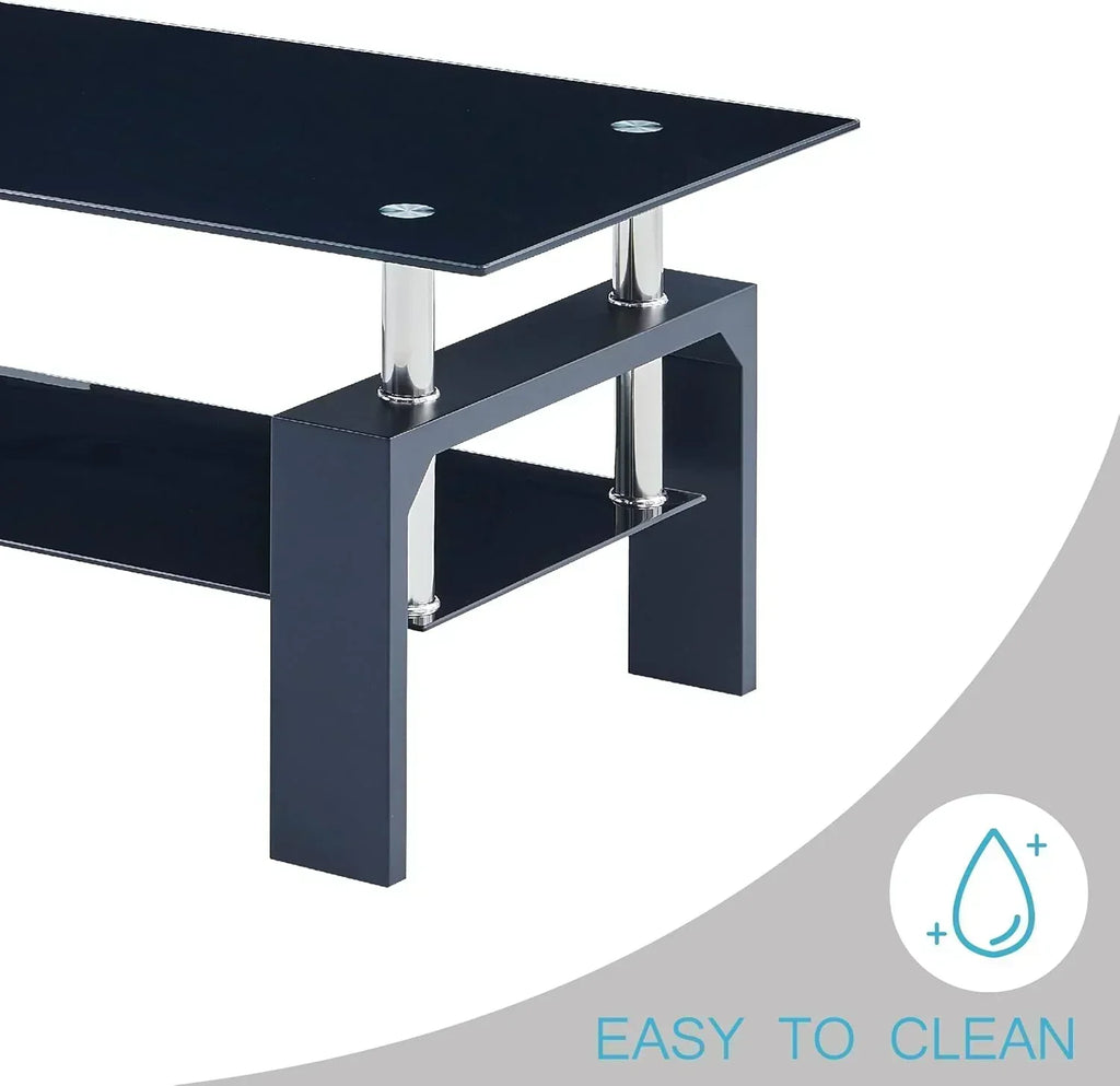 Living Room Rectangle Coffee Table Tea Table Suitable for Waiting Room Modern Side Coffee Table wourant