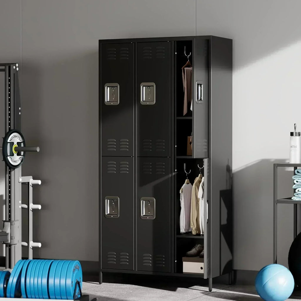 GAOMON Locker for Employees 6 Doors Locker Cabinet with Hooks Storage Locker wourant