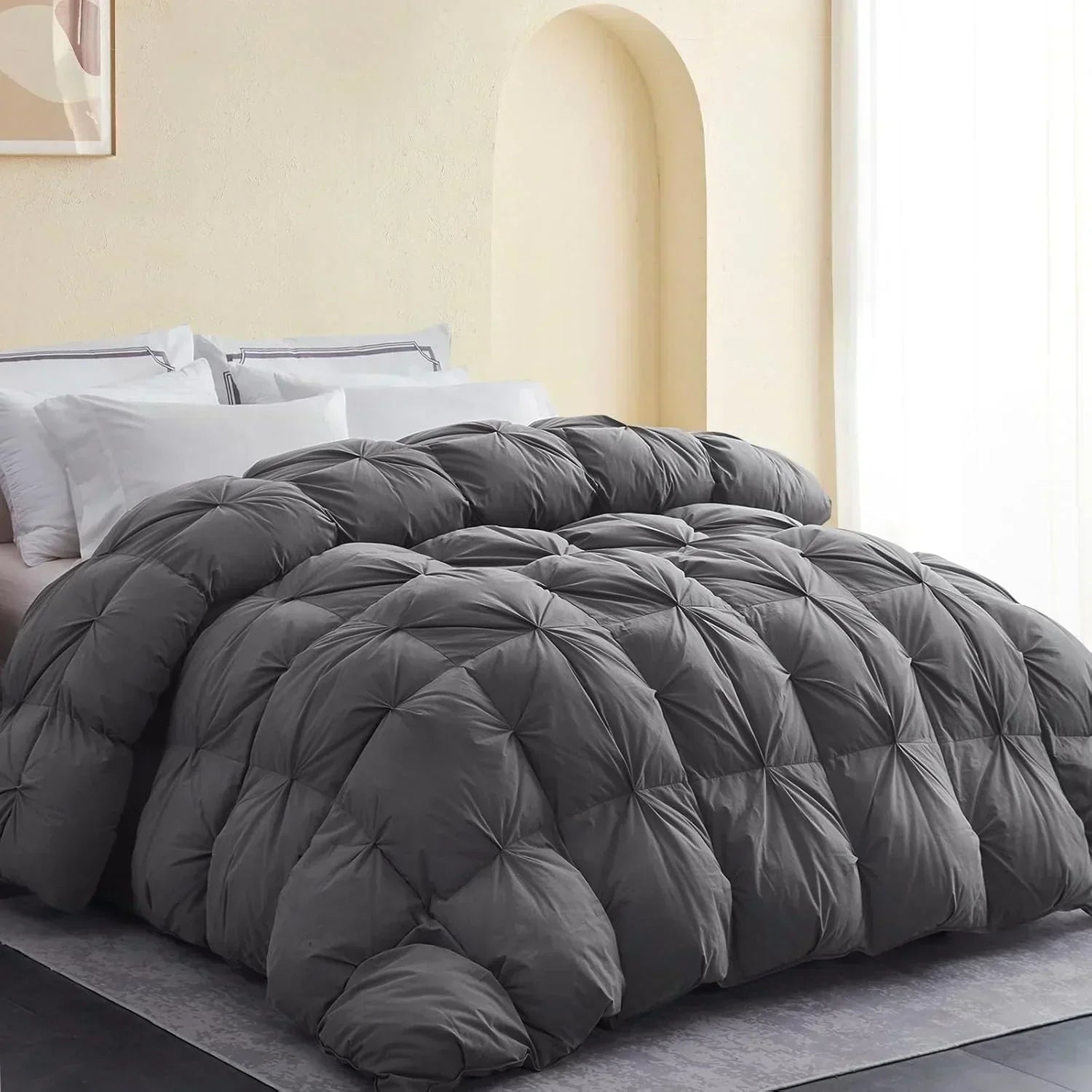 Premium Down Comforter 3D Baffle Box Design wourant