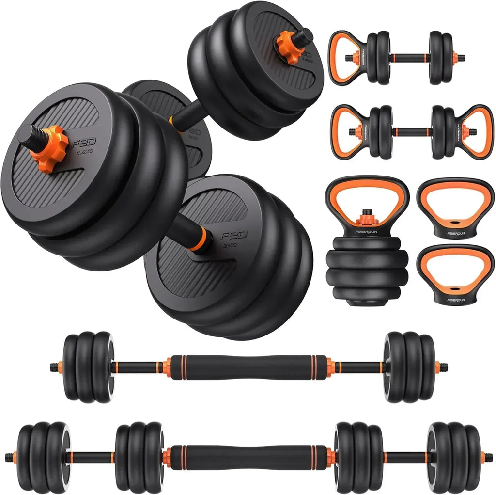 Feierdun adjustable dumbbells with connectors Barbell, kettlebell push-up stand wourant