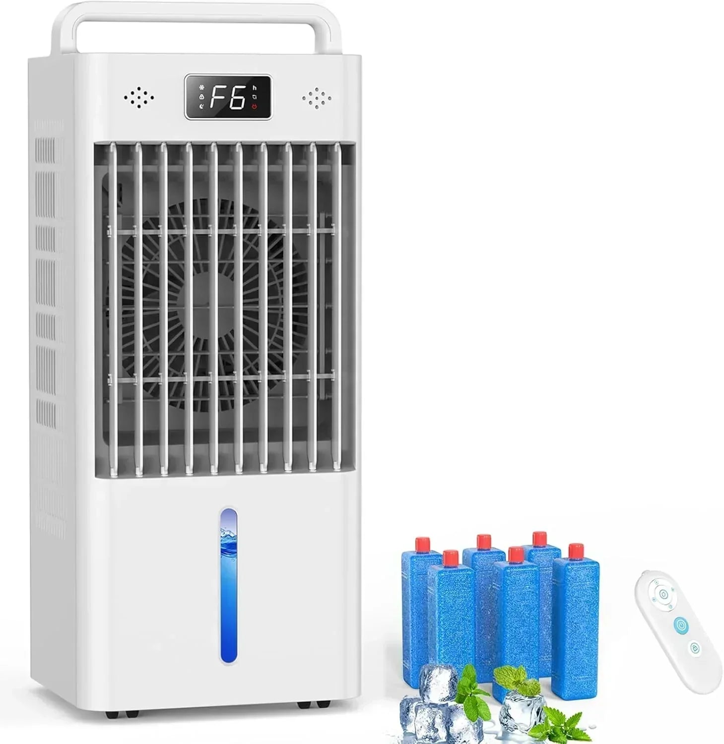 Windowless Portable Air Conditioners Evaporative Air Cooler 3 Modes & 3 Speeds 12H Timer wourant