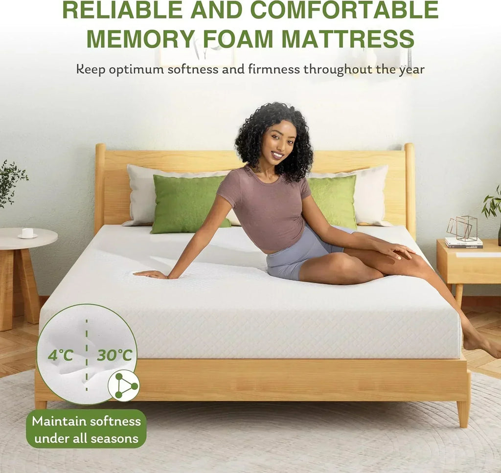 8-inch double mattress with memory foam for medium firm support wourant