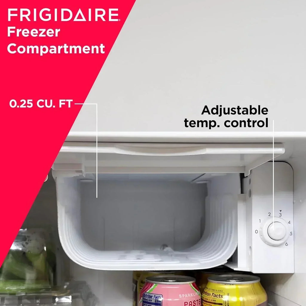 Frigidaire EFR176 Retro Compact Fridge with Chiller Mini Refrigerator Built-in Bottle Opener wourant
