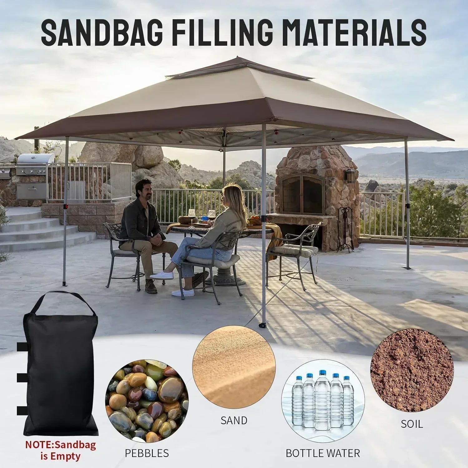 CROWN SHADES 13x13 Pop Up Gazebo Canopy Tent Gazebos on Clearance Outdoor Gazebo wourant