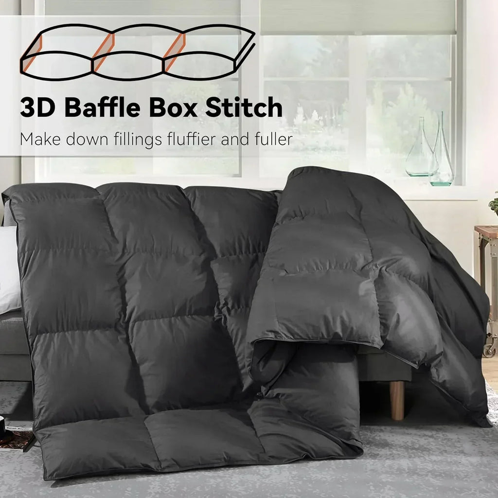 Premium Down Comforter 3D Baffle Box Design wourant