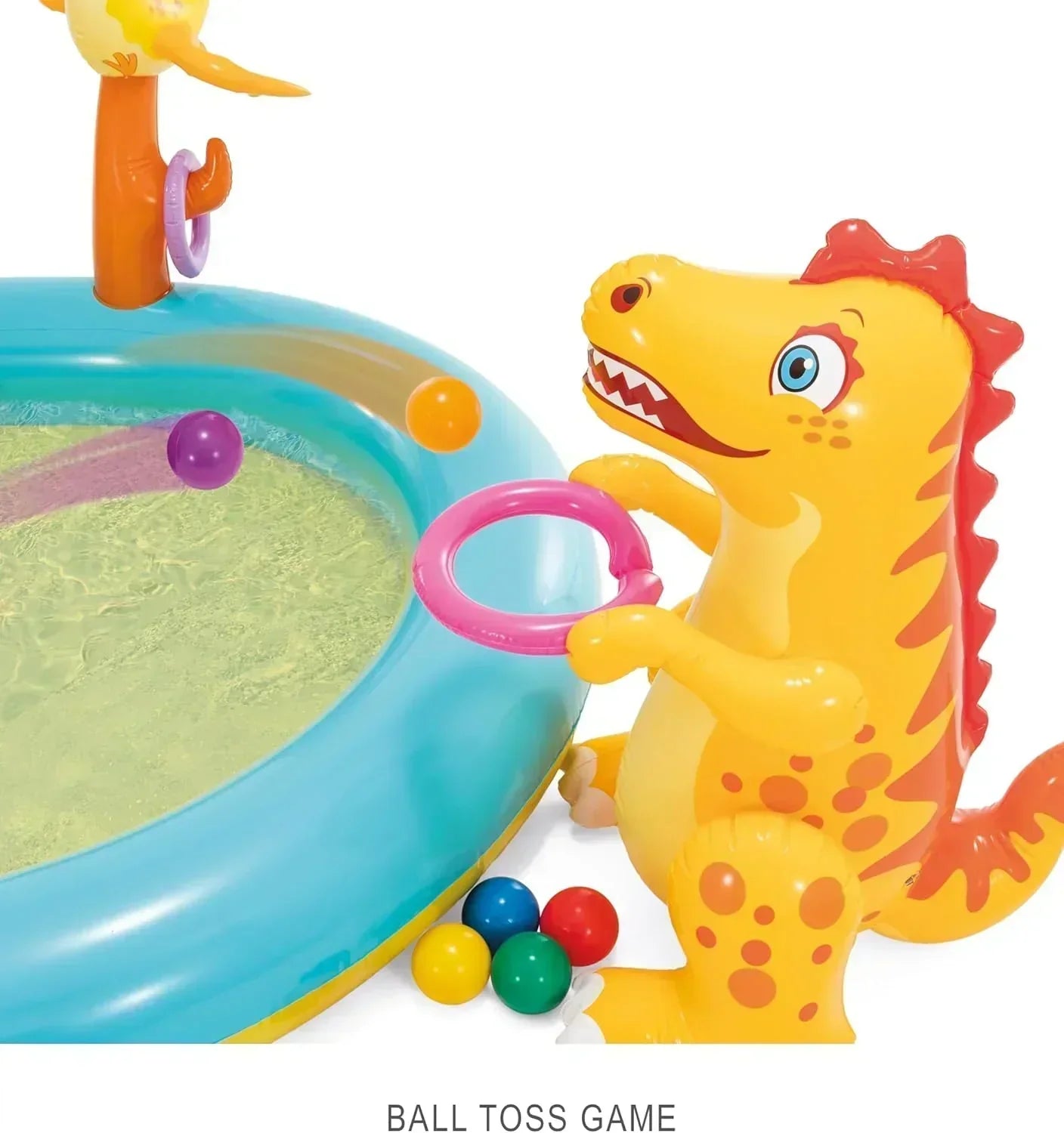 Intex 96" x 78" x 28" Inflatable Jungle Adventure Play Center Spray Kiddie Pool Water Slide wourant