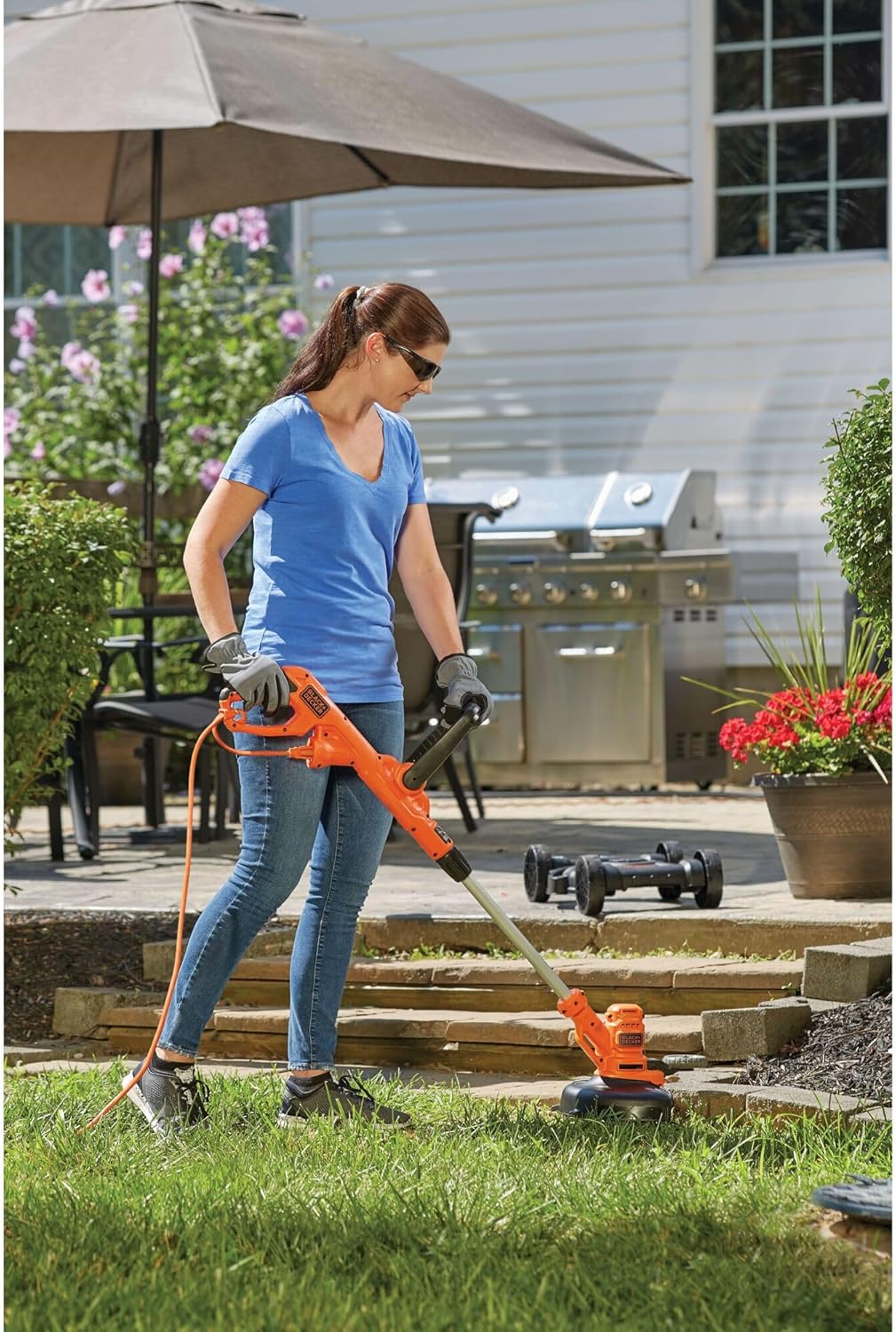 BLACK+DECKER 3-in-1 Corded Lawn Mower String Trimmer Edger 12-Inch wourant