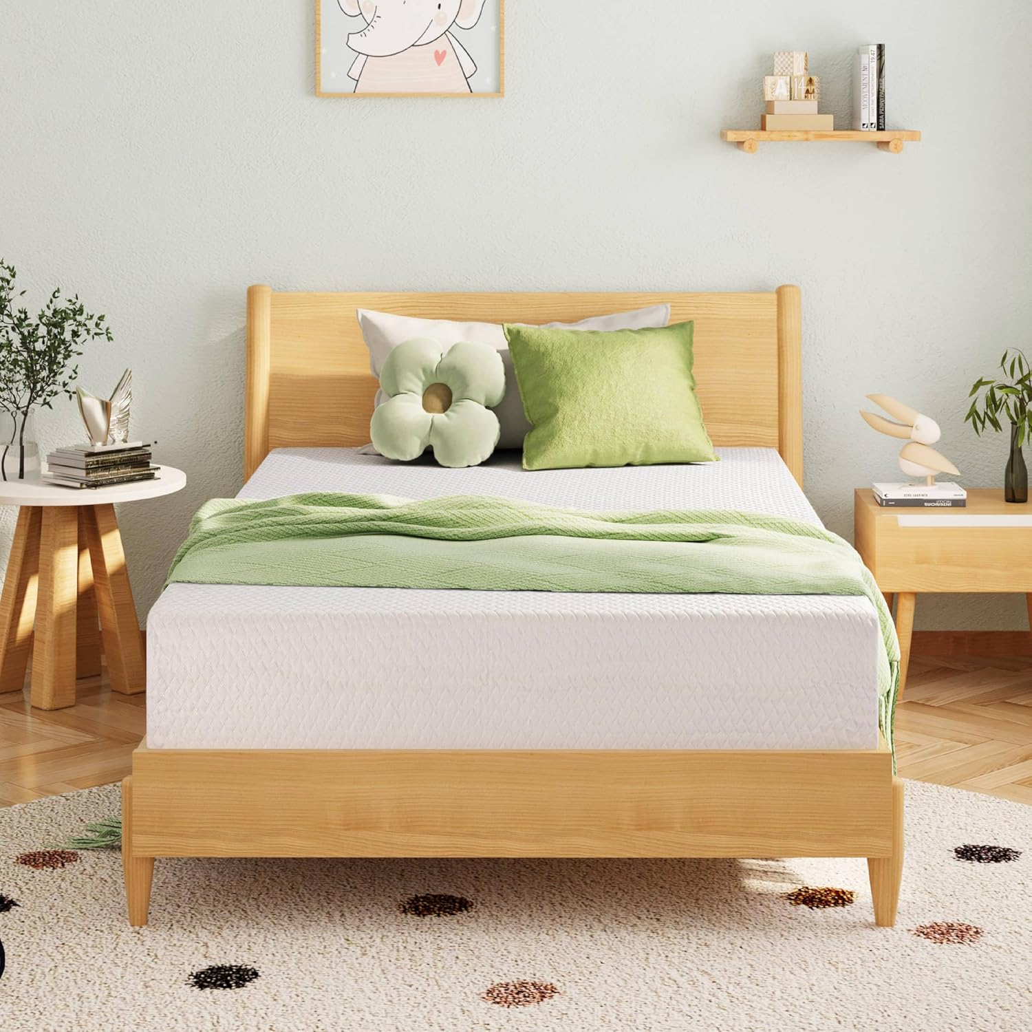 8-inch double mattress with memory foam for medium firm support wourant