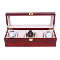 Jewelry Storage Box Watch Organizer 6 Slot PU Leather Storage Case Gifts Birthday Gifts wourant