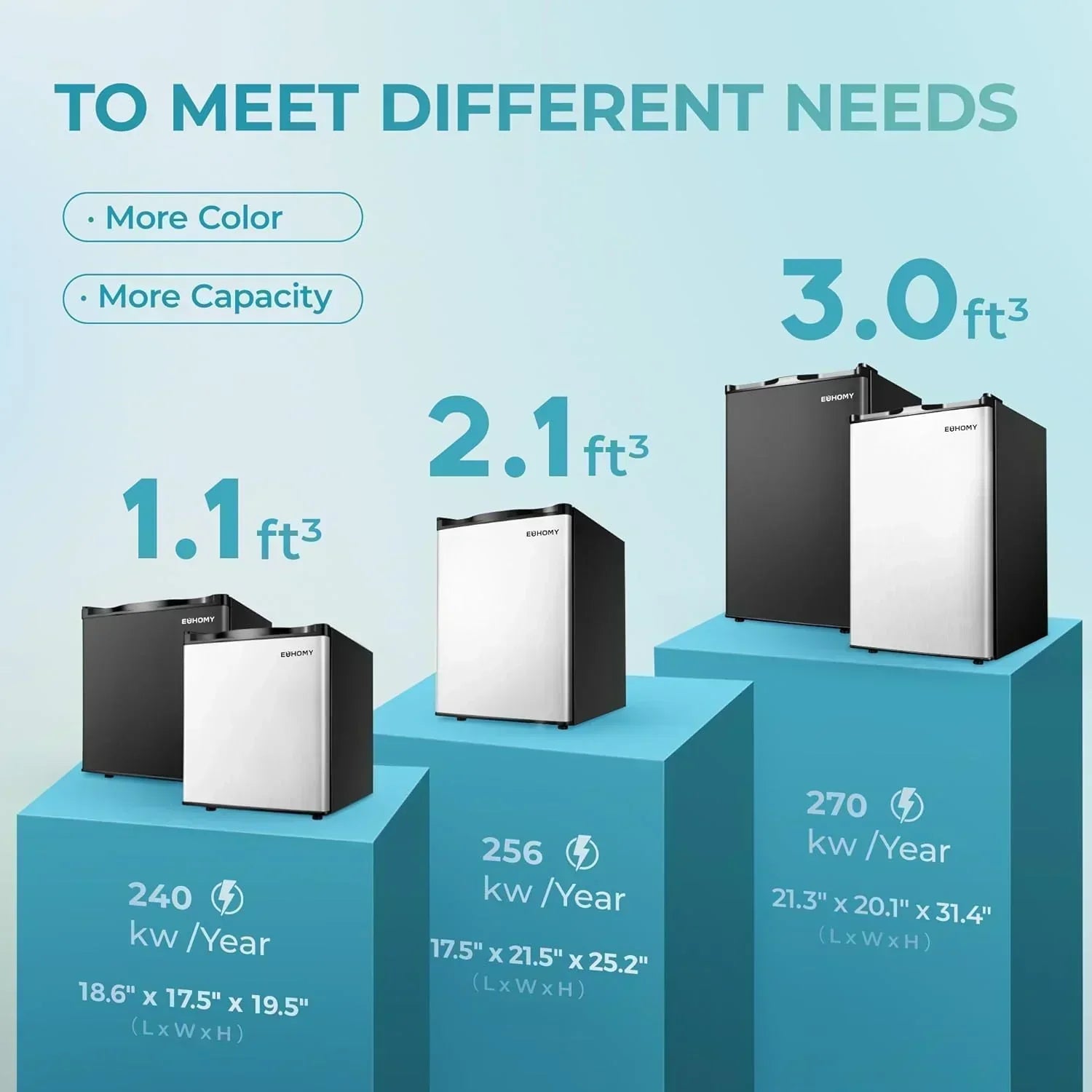 Upright freezer 3.0Cubic Feet Single Door Compact Mini Freezer with Reversible Door Small freezer wourant