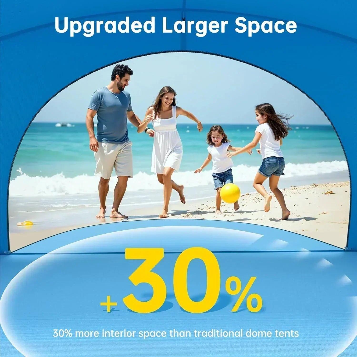 Beach Tent Sun Shelter Beach Shade Tent with UPF50+ UV Protection Beach Sun Shelter Beach Shade wourant