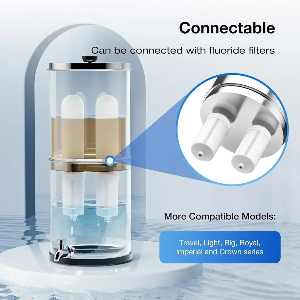Purewell three-stage 0.01μm ultrafiltration gravity water filtration system 304 wourant