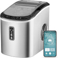 EUHOMY Nugget Ice Maker Countertop with Handle Ready 34lbs Per Day Removable Top Cover wourant