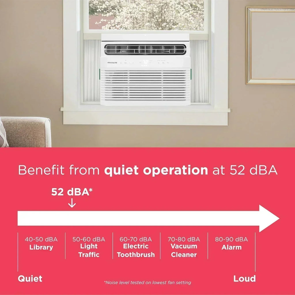 Frigidaire 5,000 BTU Window Air Conditioner Remote Control Cools Up to 150 Sq. Ft. Quiet Operation wourant