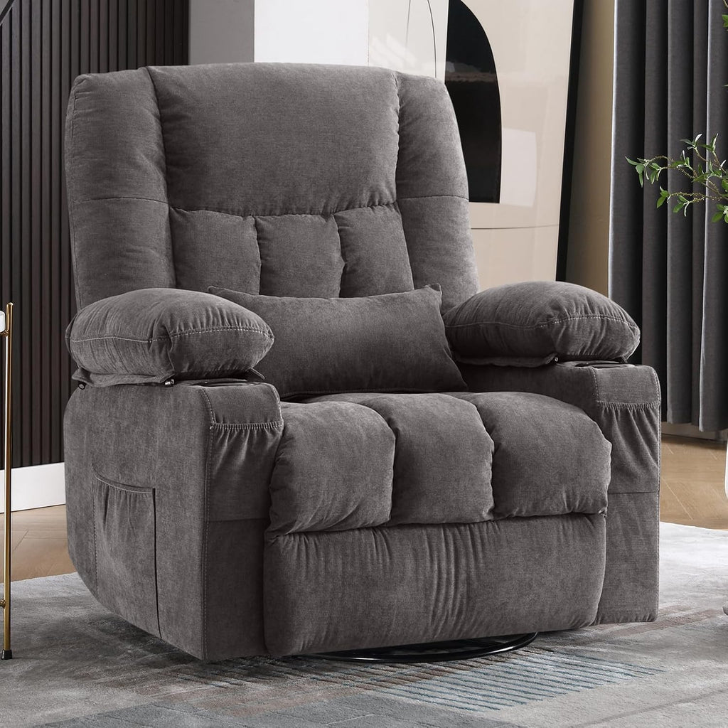 Massage rotating rocking lounge chair with vibration massage and calorie metering functions wourant