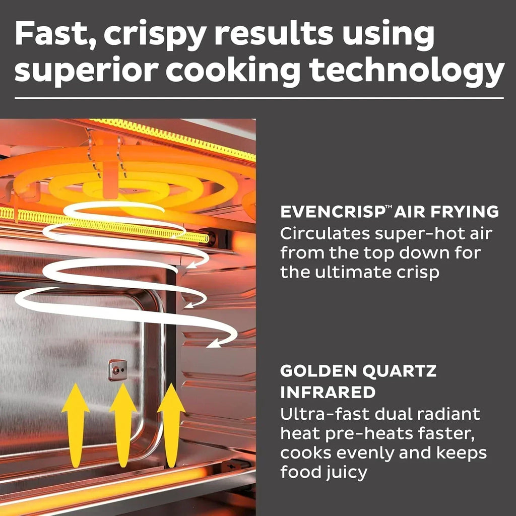Instant Pot Omni Plus 19QT/18L Toaster Oven Air Fryer 10-in-1 Functions Fits 12" Pizza Crisp Broil wourant