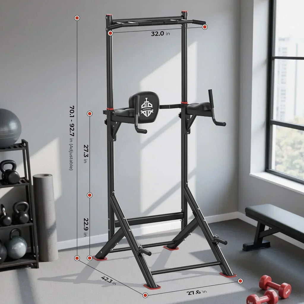 Sportsroyals Power Tower Pull Up Bar Station 450 lbs stable suspended immersion tilt station wourant